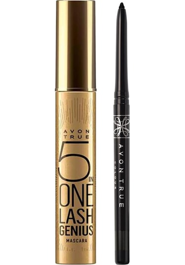 Avon Genius Maskara Siyah Ve Blackest Black Göz Kalemi Paketi