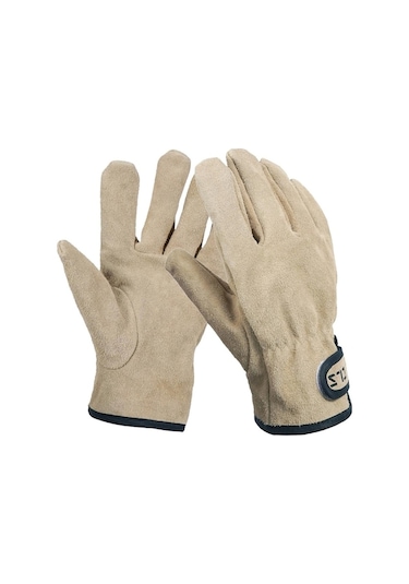 Haki Kamp Eldivenleri Dana Derisi Deri Eldiven Isıya/yangına Dayanıklı Eldivenler Barbekü Fırını İçin Dış Mekan Sıcak Eldivenler - Diğer