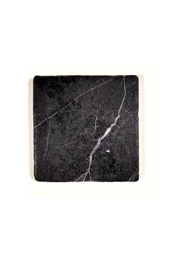 Şeker Portakalım Dekoratif Figürlü Doğal Taş Banyo Gider Kapağı 1 Siyah