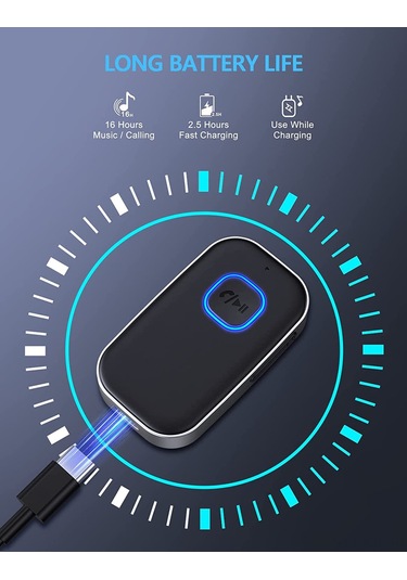 Gajeena 5.0 Bluetooth Araç Alıcısı - Kablosuz Müzik Ve Telefon Görüşmesi İçin