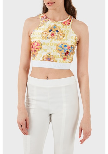 Versace Jeans Couture Kadın Top 76ham227 Js348 G03 Beyaz-gold Versace Jeans Couture Kadın Top 76ham227 Js348 G03 Beyaz-gold