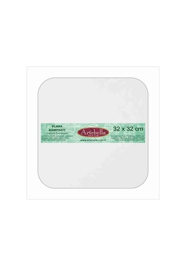 Kpkt3232 Artebella (Preslenmiş) Kompozit Plaka Kavisli Kare 32X32