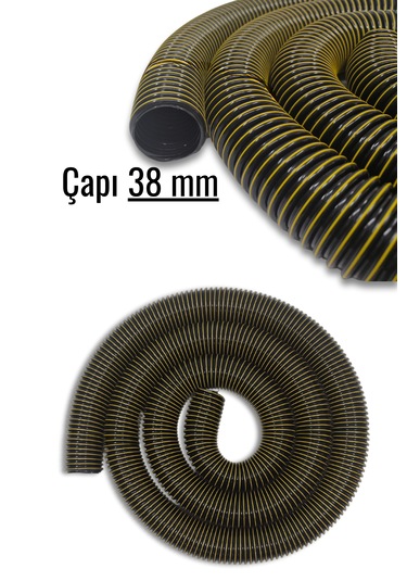 Sanayi Tipi Süpürge Hortumu 3 Metre, Oto Yıkama Süpürge Hortumu