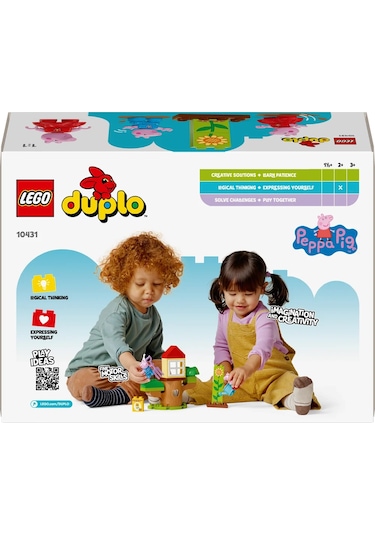 LEGO® DUPLO® Peppa Pig Bahçe ve Ağaç Ev 10431 - 2+ Eğitici Oyuncak Yapım Seti (20 Parça)