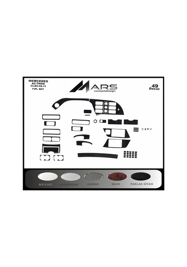 Mercedes Actros Konsol-torpido Kaplama 2003-201 49 Parça Seçenekler