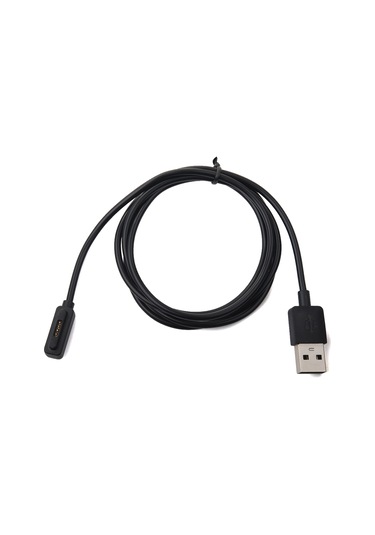 Hombey Asus Zenwatch 2 Nesli İçin Manyetik Şarj Ve Veri Transfer Kablosu 1m Siyah Tpe Materyal