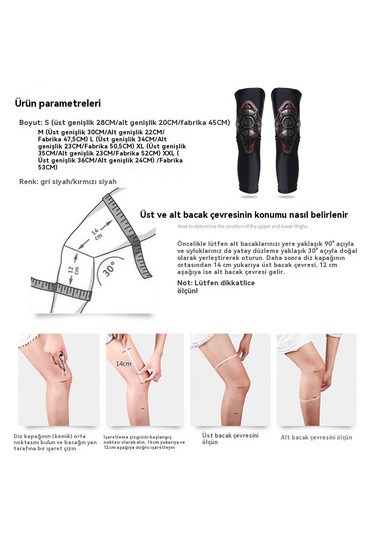 Eternal Luck Düşme Önleyici Güvenlik Motosiklet Dizlikleri Siyah 2XL