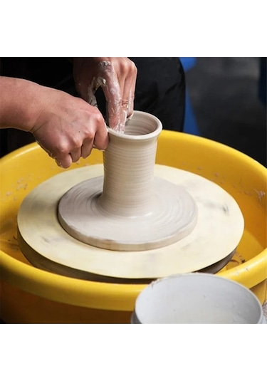 Seramik Tekerlek Pva Pedi - Kil Kesme, Heykel, Havlu Emici Bez - Sanat İçin İdeal Sarı