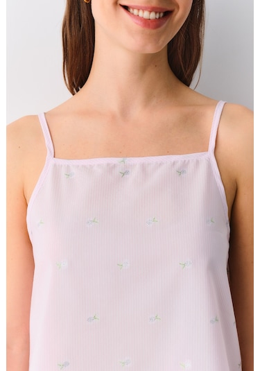 Suwen Pina Şort Pijama Takımı Sh25536667919 Pembe Çizgili Pembe