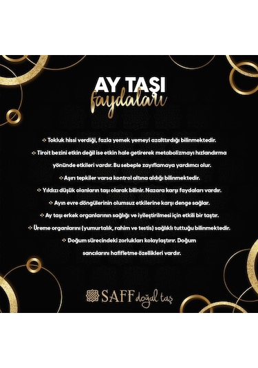 Ay Taşı Doğal Taş Kolye 201580