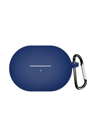 Microsonic Huawei Freebuds Pro 4 Kılıf Askılı Mat Silikon Lacivert