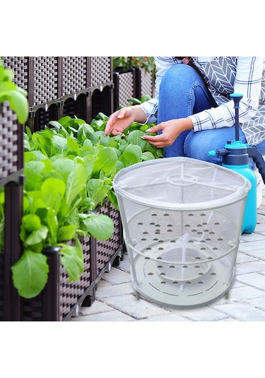 Monyee Tekrarlı Kullanımlı Ağ Yapılı Boğa Sinek Tutucu - Dayanıklı, Güvenli, 3 Adet + 3 Halka, 25x30cm Beyaz