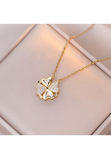 Bayan Kolye: Moda Estetiği Titanyum Çelik Kolye No.404 Çok REnkli