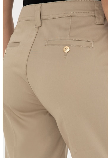 U.s. Polo Assn. Kadın Açık Haki Şort / Bermuda 50281722-vr183 Açık Haki