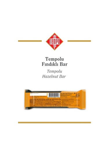 Tempolu Fındıklı Bar 30 G X 12 Adet