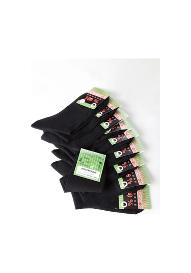 Belorusskie Erkek Çorapları, Pamuklu, 10 Çift Set 459664046 Siyah