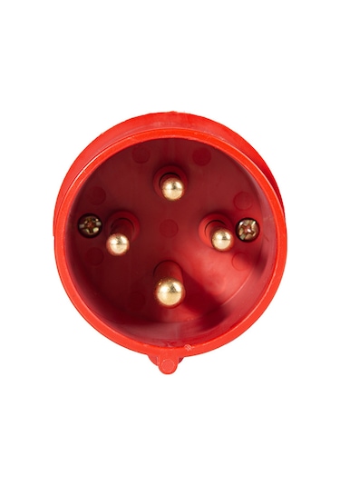 Geeksen Endüstriyel Su Geçirmez Soket Abd-314, 4 Çıkışlı 16a, 380v Üç Fazlı Dört Tel, Hava Uçak Tipi, Sahne Işık Ve Sanayi Kullanıma Uygun