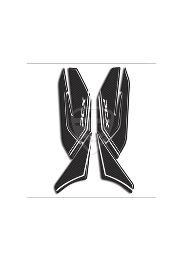 Pcx 2021 Karbon Desen Beyaz Yan Pad