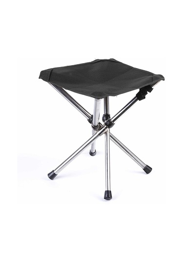 Homyl Kamp Taburesi Küçük Katlanır Sandalye Hafif Seyahat L Siyah Çok Renkli