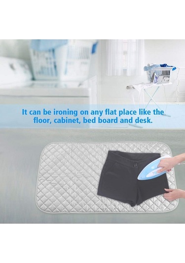 Sones Ev Ütü Matı Kalınlaştırılmış Yüksek Sıcaklığa Dayanıklı Kaymaz Ütü Masası, Stil: Mıknatıs Yok 60x55cm