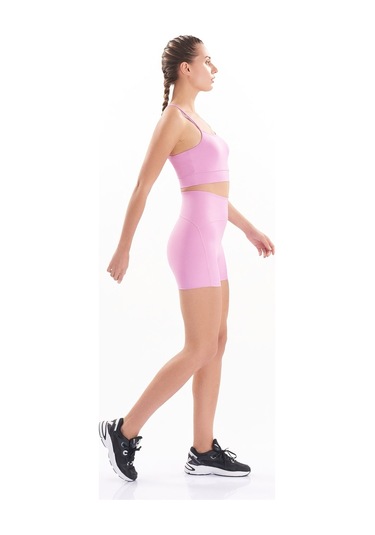 Josejuan Kadın Spor Şort Toparlayıcı Sıkılaştırıcı Yüksek Bel 7500-lila Lila