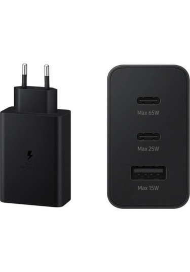 Samsung 3In1 Trio 65W 2Xpd+Usba Ev Tipi Şarj Aleti 3 Çıkışlı T653