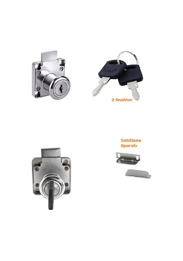 Zhltools Çekmece Ve Dolap Kilidi Kare