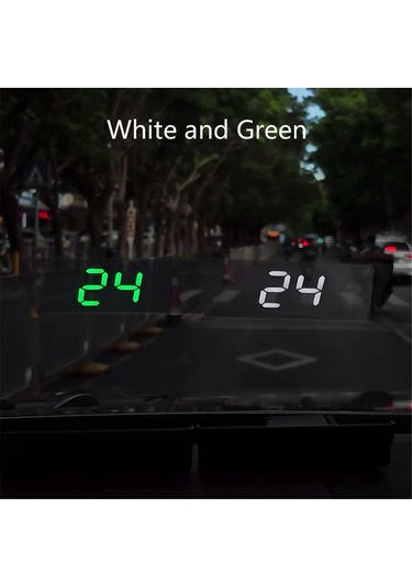 Fosenze Araç Gps Hud Yüksek Keskinlikli Hız Gösterici, Usb İle Otomatik Bağlanma, Tam Desteksiz Kurulum Km/sa, Yeşil Işık