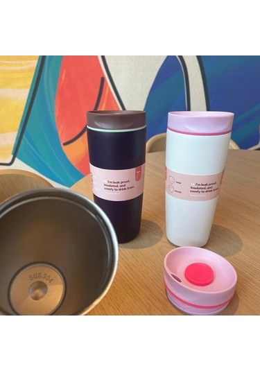 Trendooze Gaojunshop01 600ml Deniz Mavisi Vakumlu Kahve Kupası - Ev/ofis/seyahat Lacivert