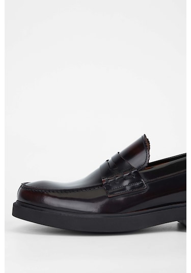 Tamer Tanca Erkek Hakiki Deri Bordo Makosen Ayakkabı 01 2222 Erk Ayk Sk23/24 Bordo