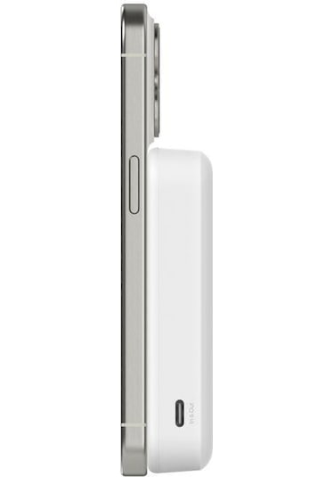 Belkin Bpd008btwt Boostcharge Qi2 15w 10k Magsafe Uyumlu Kablosuz Powerbank Beyaz siyah