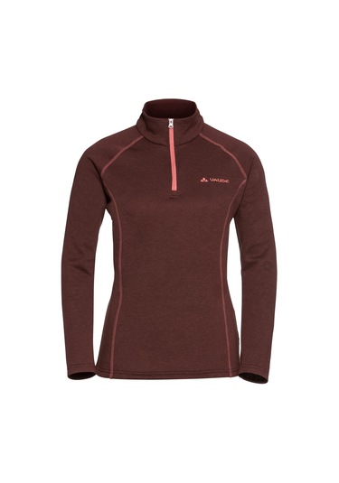 Vaude Altiplano Halfzip Kadın Polar 40704 Beyaz - Bordo