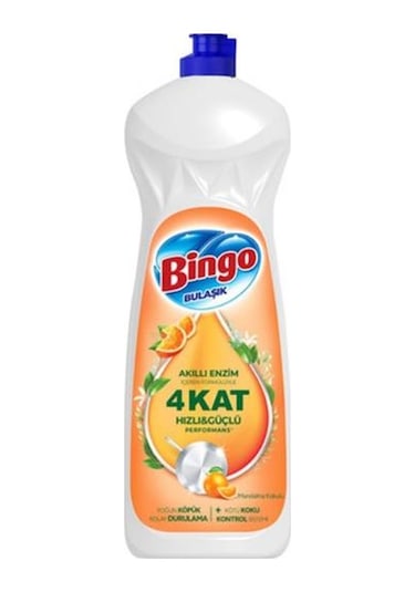 Bingo Sıvı Bulaşık Deterjanı Mandalina Kokulu 650 ML