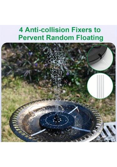 Honeybeeshop 1 Adet Yuvarlak Renkli Isik 35w Yuzen Fiskiye 1200mah Li Pil Ipx8 Solar 6 Nozul Renkli Isiklar 35w Fiskiye 1 Adet 6 Meme