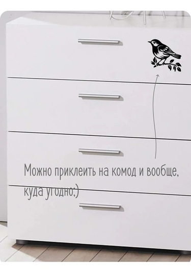 Stadi İç Mekan Etiketi Kuş 223070502 Siyah