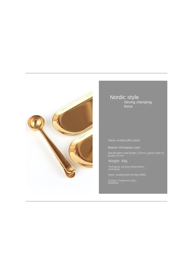 2'si 1 Arada Kahve Kepçesi Paslanmaz Çelik Kahve Tozu Ölçüm Kepçesi Sızdırmazlık Klipsli Çay Süt Tozu Kepçesi Kahve Aksesuarları Gümüş