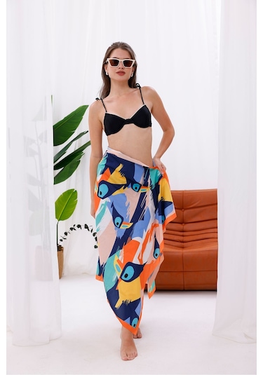 Tarzını Seç Pareo - Cennet Kuşları Model 150x95 Cm Çok Renkli
