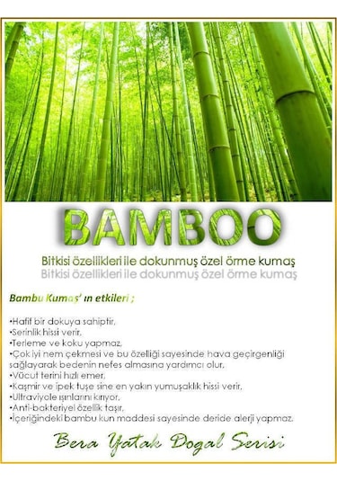 Pooly Bamboo Pamuk Yatak Ortopedik Pamuk 90 x 160 CM