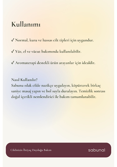 Sabunal Gül Sabunu 100 G