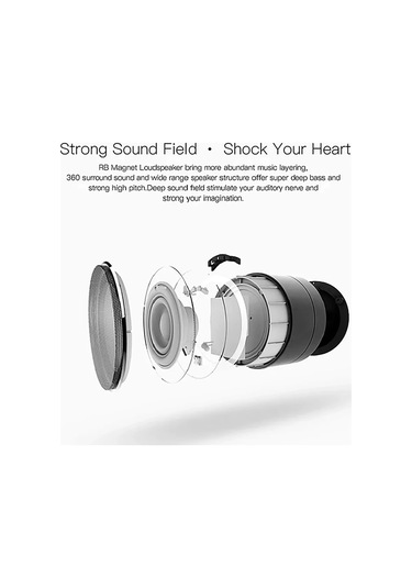 Dongjing A10 Kablosuz Bluetooth Hoparlör Küçük Çelik Tabanca