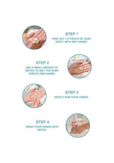 Pratik Hijyenik Çözüm 10 Adet Renkli Kağıt Sabun Kutusu 1000 Yaprak Kokulu Tek Kullanımlık El Sabunu Çok Renkli