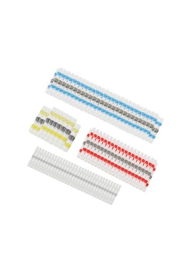 800 Parça Lehimli Makaron Seti Kablo Birleştirici Ek Muf 4+1 Çeşit Plastik Çantada