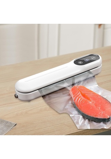 Createtech Vakum Tasarrufu Suntek Paketleyici Mühürleyen Gıda Ekmek Beyaz Ej Beyaz