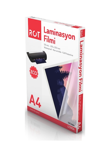 A4 Laminasyon-Pres Kaplama Film 100 Lü 125 mic.