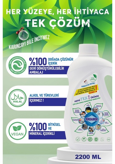 % 100 Doğal Çok Çok Amaçlı Konsantre Temizleyici- Organik Portakal Yağlı