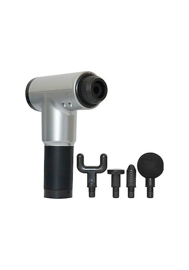 Kenpazar Kablosuz Adaptörlü Masaj Tabancası Şarjlı Masaj Tabancası M-24 siyah