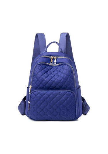 Nakış İpliği Eşkenar Dörtgen Tüm Maç Sırt Çantası Okul Gezisi mavi