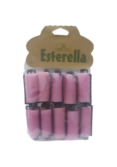 Esterella Sünger Bigudi Bukle Pembe