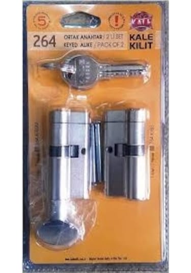 264 2'li Set Mandallı Barel Ortak Anahtar Tuzaklı 68mm