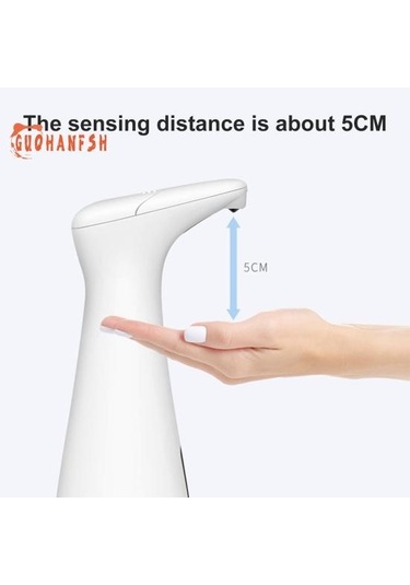 Siyah 200 ML Otomatik Dezenfektan Dispenseri, Büyük Kapasiteli, Eller Serbest, Elektrikli, Temassız Sensör, Sızdırmaz, Banyo Aksesuarları